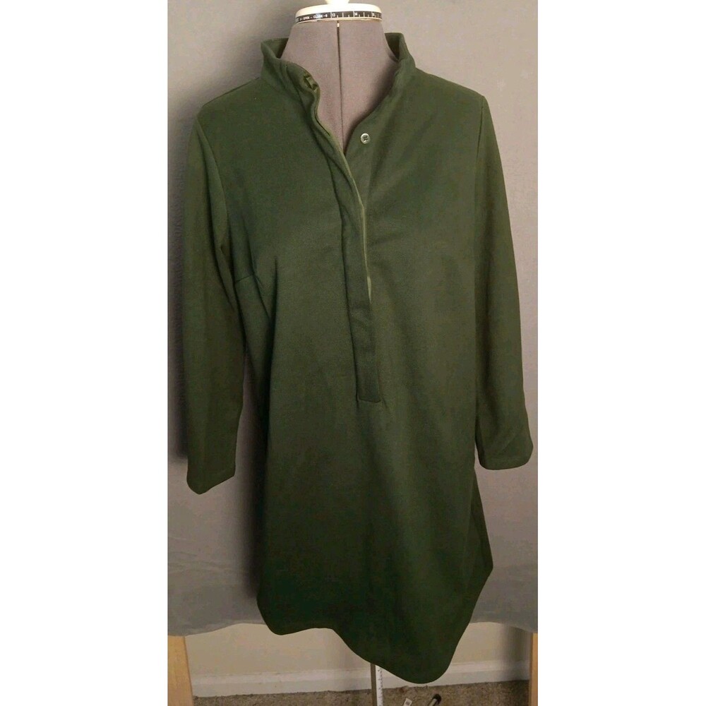 Tuckernuck Callahan Green Shirt Dress Size Small EUC